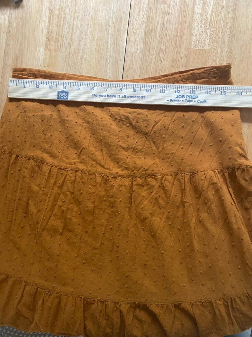 Connection 18 Orange / Yellow Tiered Maxi Skirt 100% Cotton Size Medium - Picture 4 of 7